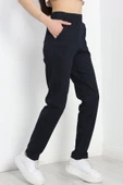 Orta Kalınlıkta Lastikli Pantolon Lacivert - 3