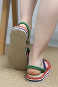 Hasır Sandalet Renkli thumbnail 6