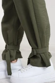 Kemerli Paraşüt Kumaş Pantolon Haki - 6