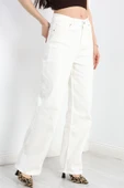 Palazzo Kot Pantolon Ekru - 3