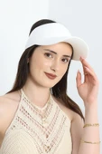 Vizör Şapka Beyaz - 1