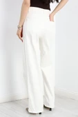 Palazzo Kot Pantolon Ekru - 6