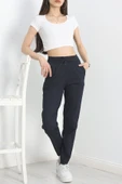 Bel Lastikli Pantolon Lacivert1 - 4