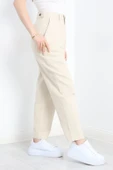 Havuç Paça Pantolon Krem - 5