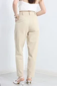 Gabardin Pantolon Bej - 6
