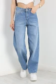 Baggy Jean Kot Pantolon Açıkmavi - 1