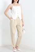 Gabardin Pantolon Bej - 1