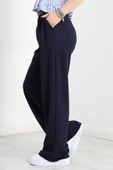 Zra Krep Palazzo Pantolon Lacivert - 2