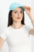 Baskılı Şapka Turkuaz - 1