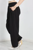 Beli Lastikli Balon Pantolon Siyah - 3