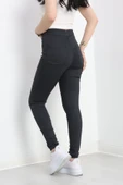 Cepsiz Dar Paça Kot Pantolon Füme - 6