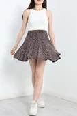Desenli Mini Etek Siyahçiçek thumbnail 1