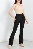 İspanyol Paça Dalgıç Kumaş Tayt Siyah thumbnail 3
