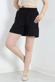 Soft Dokuma Şort Siyah - 6