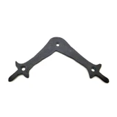 Antika Tarz Dekoratif Pirinç Zambak Gönye - Üst, 107x107 Mm, Oksit - 1