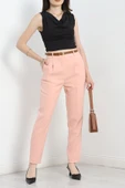 Kemerli Double Pantolon Pudra - 1