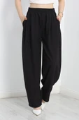 Beli Lastikli Balon Pantolon Siyah - 2