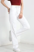 Palazzo Kot Pantolon Beyaz - 3