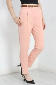 Kemerli Double Pantolon Pudra - 3