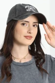 Baskılı Şapka Füme - 1