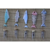 Ahşap Balıklı Metal Çan No:5 - 1