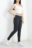 Cepsiz Dar Paça Kot Pantolon Füme - 4