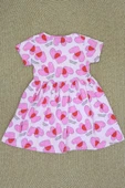5-8 Yaş Penye Kız Çocuk Elbise Pembe - 3