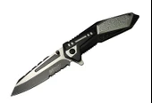 4172 Gri Kamp Çakı 21cm - Yarı Otomatik, Testere Detaylı - 1