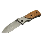 Buck Family X35 Kahverengi Kamp Çakı 15cm- Manuel, Ahşap Sap - 1