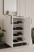 DEWOODY Edge 4 Bölmeli Ayakkabılık Çok Amaçlı Dolap Mutfak Banyo Kiler Dolabı - 2