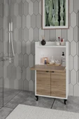 DEWOODY Kiler Mutfak Ve Banyo Dolabı Mikrodalga Dolabı Çok Amaçlı Dolap - 3