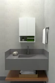 DEWOODY Banyo Ecza Dolabı Havlu Dolabı Makine Üstü Dolap - 3