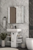 DEWOODY Lavabo Altı Raflı Düzenleyici Banyo Dolabı Lavabo Altı Dolap - 2