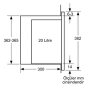 Bosch BFL524MB2 Siyah Ankastre Mikrodalga Fırın - 8