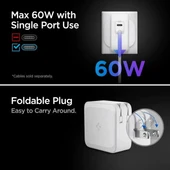 Spigen 100W USB-C Dual Duvar Şarj Cihazı [GaN II] PD 3.0 - 6