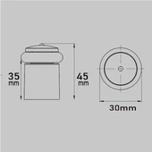 Şeffaf Kapı Stoperi, 4,5Cm Kapı Duvar Tamponu, Duvar Koruma Stopu 5 Adet thumbnail 4