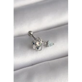 316l Çelik Gümüş Renk Zirkon Taşlı Sallantı Kalp Detay Tragus Piercing - Tj-pr1361 Tg-53-vice/(1395) 2410 thumbnail 1