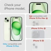 Spigen Temperli Cam Ekran Koruyucu [GlasTR EZ FIT - Privacy] iPhone 15 Plus - 2