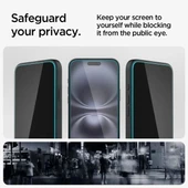Spigen Temperli Cam Ekran Koruyucu [GlasTR EZ FIT - Privacy] iPhone 15 Plus - 11