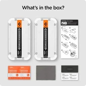 Spigen Temperli Cam Ekran Koruyucu [GlasTR EZ FIT - Privacy] iPhone 15 Plus - 7