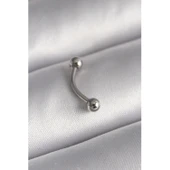 316l Çelik Gümüş Renk Topçuk Model Piercing - Tj-pr1365 - 1