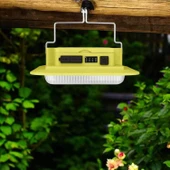 PANTHER Taşınabilir USB Type-C Şarjlı Solar Şarjlı Led Kamp Armatür Lambası 3000K-4000K-6400K Fonksiyonlu - 3