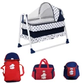 Magna Kids MAGNAKIDS Bebek Beşik ve Taşıma Seti Sepet Beşik Portbebe Kanguru Bakım Çantası Seti Sallanır Sepet Beşik - 1