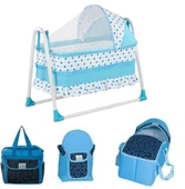 Magna Kids MAGNAKIDS Bebek Beşik ve Taşıma Seti Sepet Beşik Portbebe Kanguru Bakım Çantası Seti Sallanır Sepet Beşik - 4