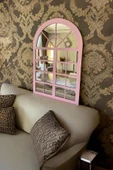 AYDİZAYN Melis Model Pencere Ayna - Pembe - 1