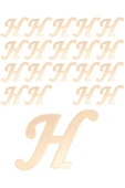 Aker Hediyelik 20 Adet Karışık Pleksi Harf 4cm Gold - 1