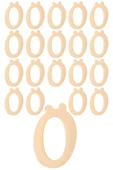 Aker Hediyelik 20 Adet Karışık Pleksi Harf 4cm Gold - 1
