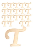 AYDİZAYN 20 Adet Karışık Pleksi Harf 4cm Gold - 1