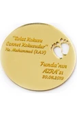 Home & Home Home Yeni Dogan Magnet Pleksi Gold Renk 30 Adet. - 1