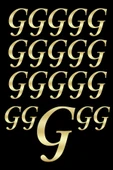 AYDİZAYN (G) 20 Adet Karışık Pleksi Harf 4cm Gold - 1